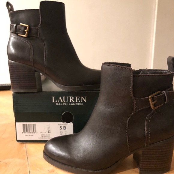Ralph Lauren Dark Brown Boots - Picture 3 of 6